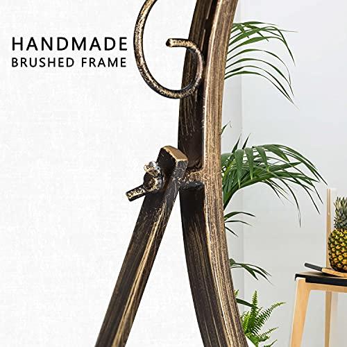 【最終値下げ】 Gelooメタルゴールドデスクミラー-長方形テーブルトップビンテージバニティミラー360度調整可能な卓上カウンタートップ用回転メタルフレーム 【2526981001】(12812円)