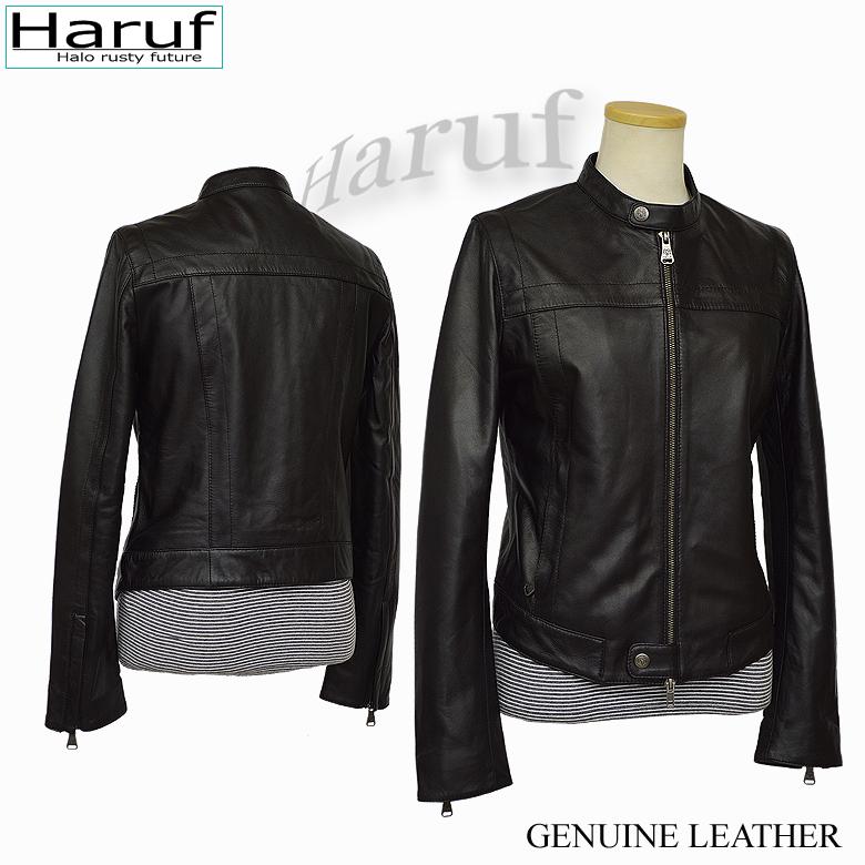 Haruf（ハルフ） 革ジャン レザージャケット ライダースジャケット