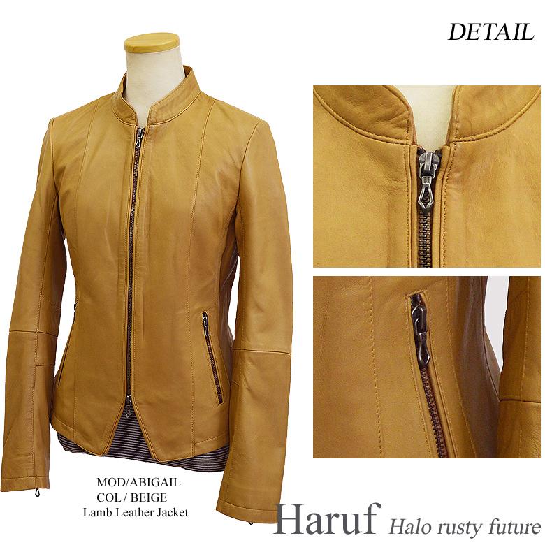 Haruf（ハルフ） レザージャケット レディース 革ジャン 本革