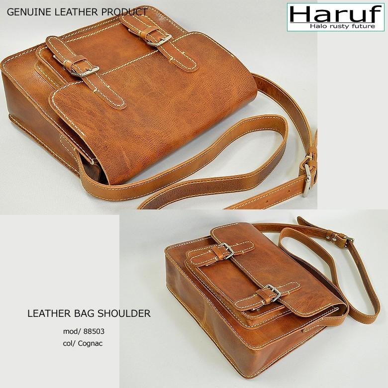 Haruf ショルダーバッグ レザーバッグ メンズ 本革 斜めがけ 軽い