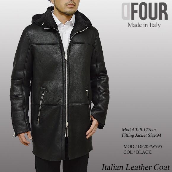 ムートンコート ムートンジャケット メンズ 本革 レザーコート 革ジャン フード付き レザージャケット ラムレザー 毛皮コート シンプル ブランド Dffw795bk Haruf Leather 通販 Yahoo ショッピング