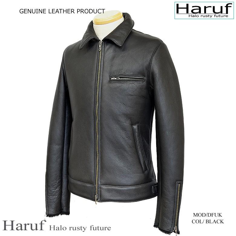 Haruf 本物 ムートンジャケット ライダースジャケット メンズ 本 Haruf 本物 ムートンジャケット ライダースジャケット メンズ 本