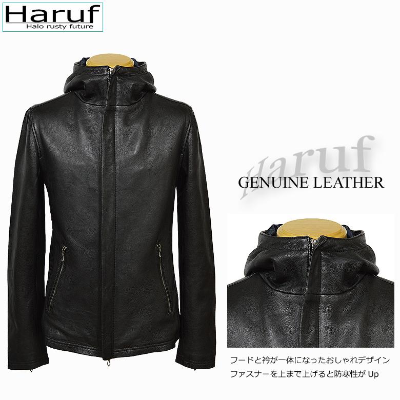 Haruf レザージャケット ライダースジャケット メンズ 本革 Haruf レザージャケット ライダースジャケット メンズ 本革