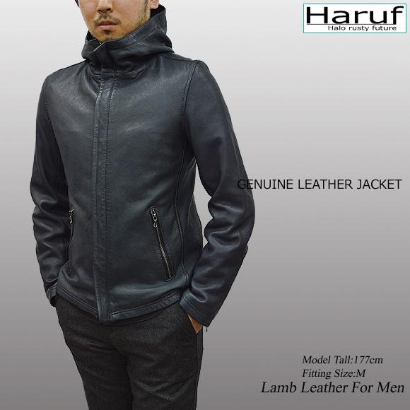 Haruf（ハルフ） レザージャケット ライダースジャケット メンズ 本革