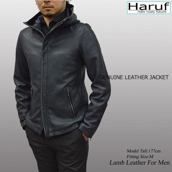 Haruf（ハルフ） レザージャケット ライダースジャケット メンズ 本革