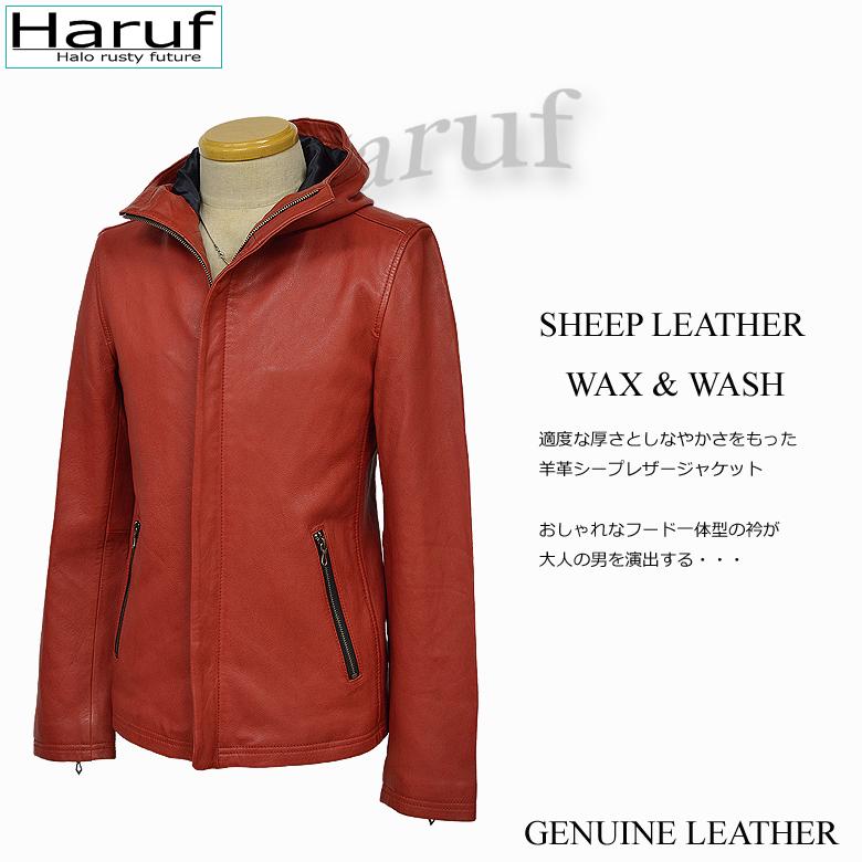 Haruf レザージャケット ライダースジャケット メンズ 本革 Haruf レザージャケット ライダースジャケット メンズ 本革
