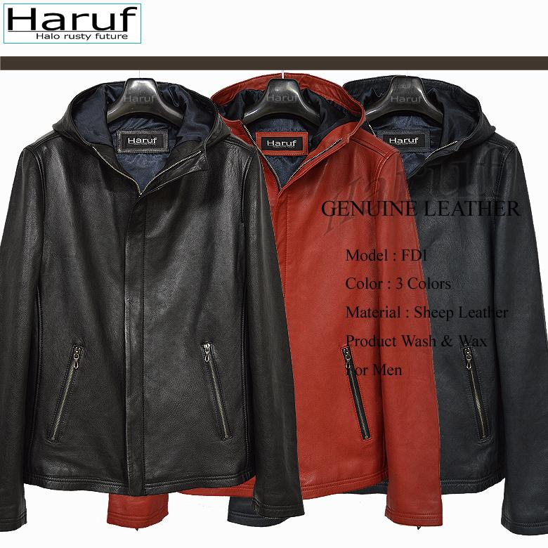 Haruf レザージャケット ライダースジャケット メンズ 本革 Haruf レザージャケット ライダースジャケット メンズ 本革