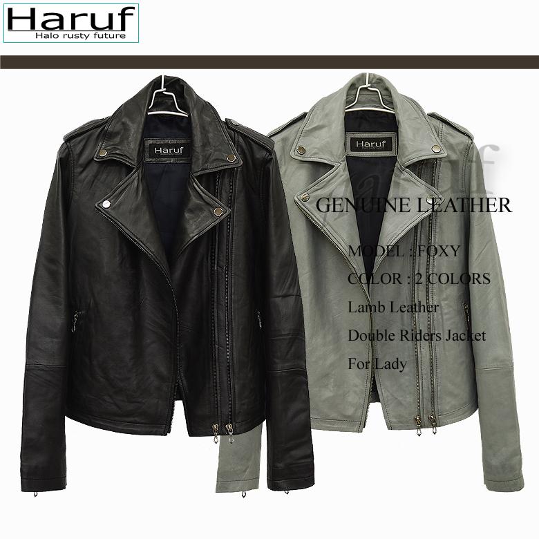Haruf ダブルライダース レザージャケット レディース 本革 Haruf ダブルライダース レザージャケット レディース 本革
