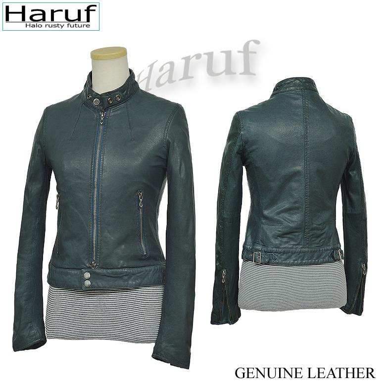 Haruf（ハルフ） シングルライダースジャケット レザージャケット 革