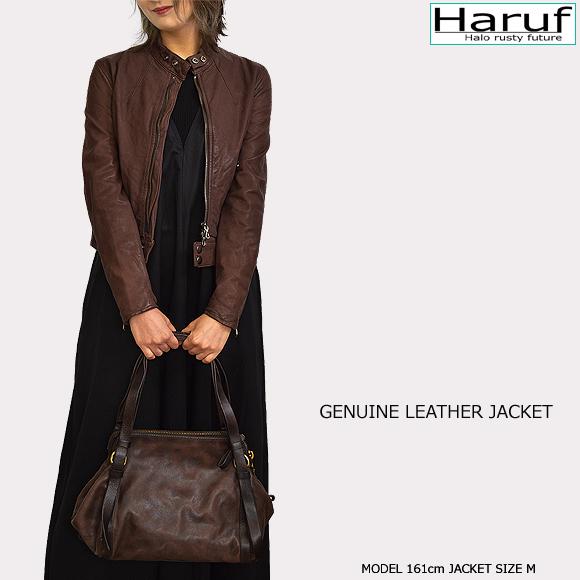 Haruf レザージャケット シングルライダースジャケット 革ジャン Haruf レザージャケット シングルライダースジャケット 革ジャン
