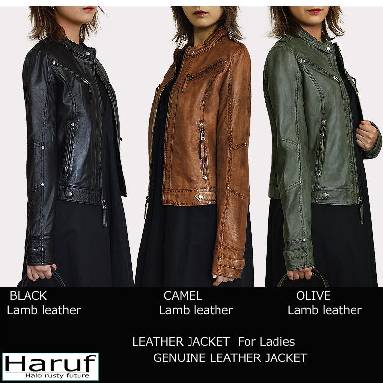 Haruf（ハルフ） 革ジャン レザージャケット ライダースジャケット