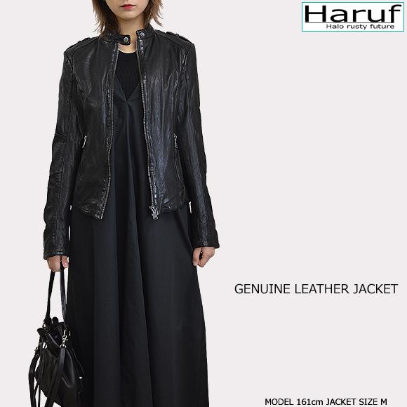 全国宅配無料 レザージャケット レディース 本革 ライダースジャケット 革ジャン シングル レザー ライダース 革 ジャケット シンプル おしゃれ L36 Haruf Leather 通販 Yahoo ショッピング 配送員設置送料無料 Newmatic Ae