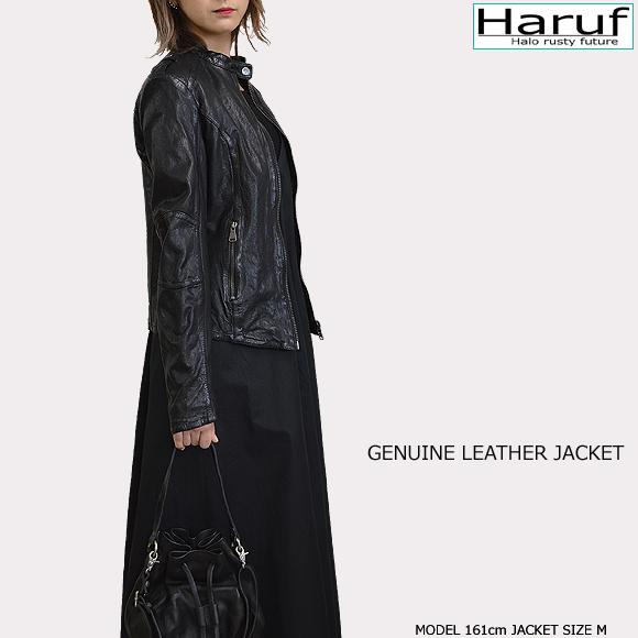 全国宅配無料 レザージャケット レディース 本革 ライダースジャケット 革ジャン シングル レザー ライダース 革 ジャケット シンプル おしゃれ L36 Haruf Leather 通販 Yahoo ショッピング 配送員設置送料無料 Newmatic Ae