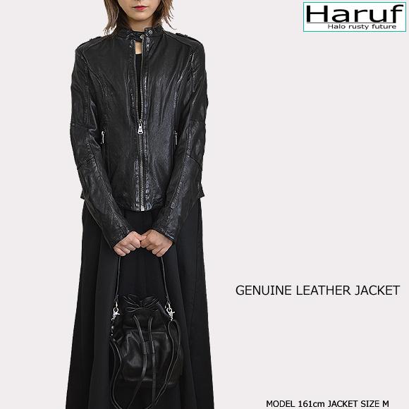 全国宅配無料 レザージャケット レディース 本革 ライダースジャケット 革ジャン シングル レザー ライダース 革 ジャケット シンプル おしゃれ L36 Haruf Leather 通販 Yahoo ショッピング 配送員設置送料無料 Newmatic Ae