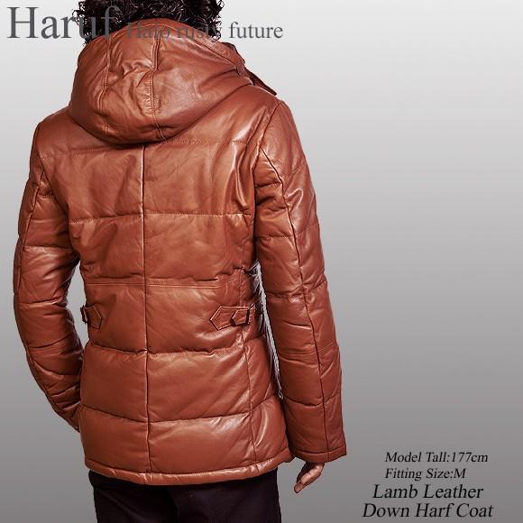 Haruf レザーダウンコート レザージャケット 本革 メンズ レザー Haruf レザーダウンコート レザージャケット 本革 メンズ レザー