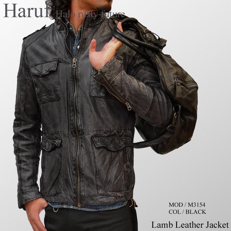 ライダースジャケット レザージャケット　M 楽天市場】ライダースジャケット レザージャケット 革ジャン M65