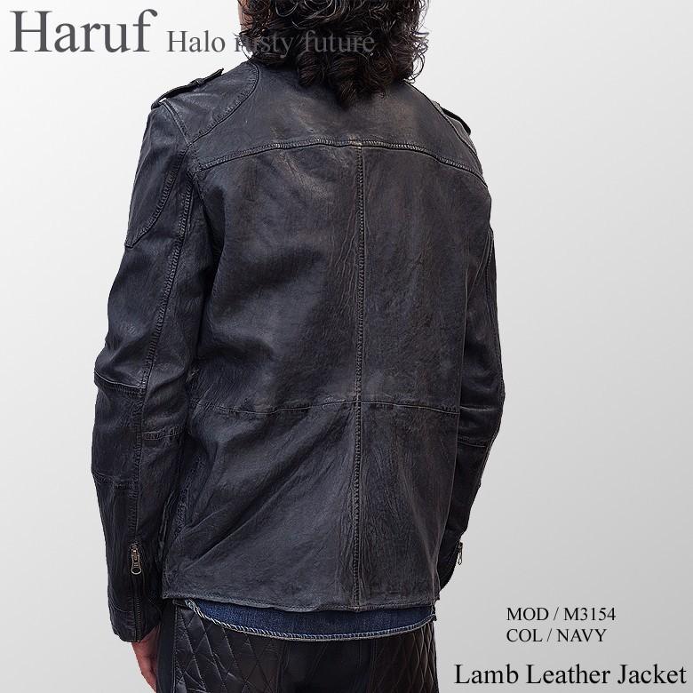 Haruf（ハルフ） レザージャケット メンズ 本革 m65 ライダース