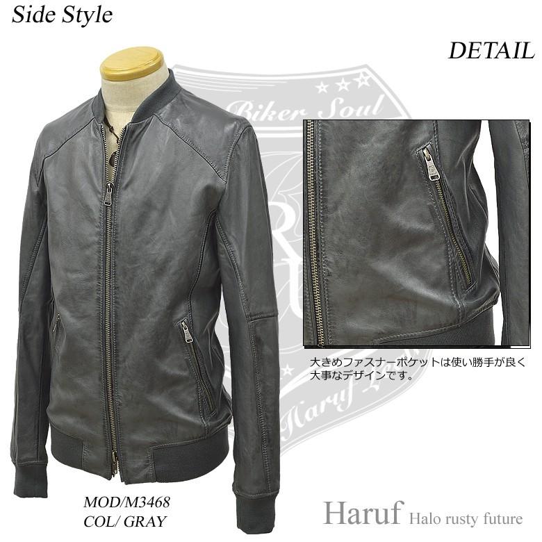 Haruf レザージャケット ma1 革ジャン ライダースジャケット Haruf レザージャケット ma1 革ジャン ライダースジャケット