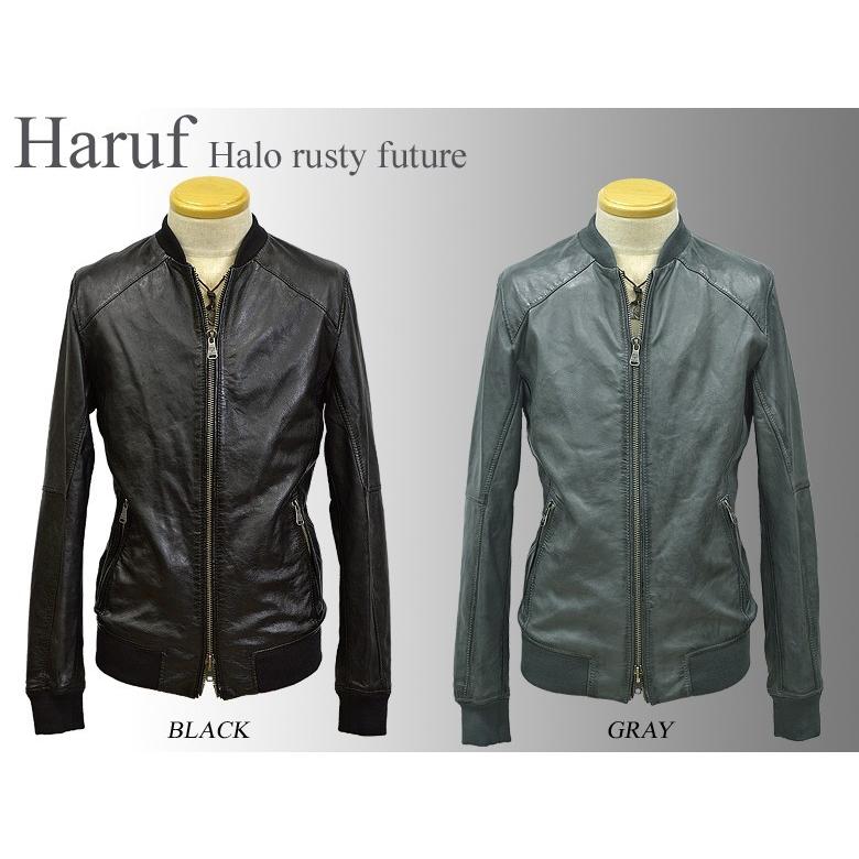 Haruf レザージャケット ma1 革ジャン ライダースジャケット Haruf レザージャケット ma1 革ジャン ライダースジャケット