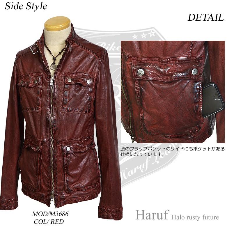 Haruf 本革 レザージャケット 革ジャン メンズ 本革レザー Haruf 本革 レザージャケット 革ジャン メンズ 本革レザー