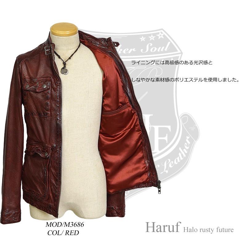 Haruf 本革 レザージャケット 革ジャン メンズ 本革レザー Haruf 本革 レザージャケット 革ジャン メンズ 本革レザー