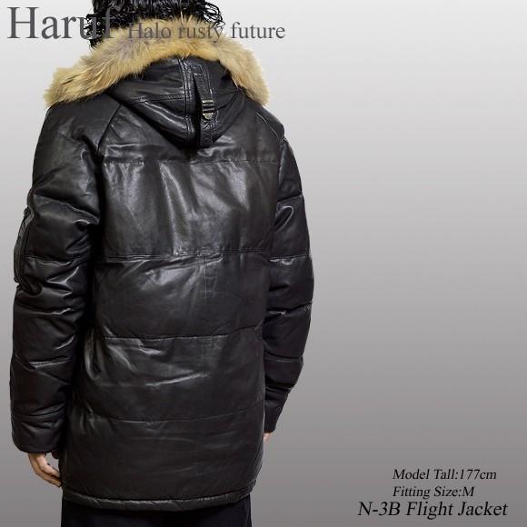 Haruf レザーダウンコート レザーコート メンズ 本革 n3b レザー Haruf レザーダウンコート レザーコート メンズ 本革 n3b レザー