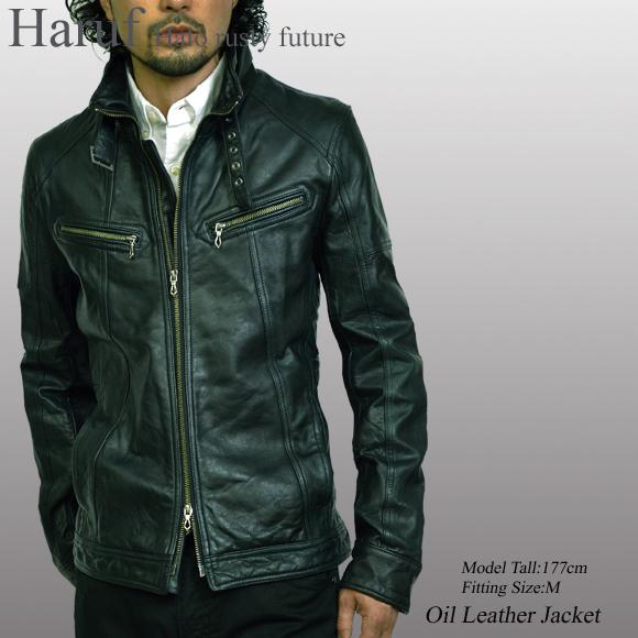 Haruf レザージャケット 革ジャン メンズ 本革 ライダース Haruf レザージャケット 革ジャン メンズ 本革 ライダース