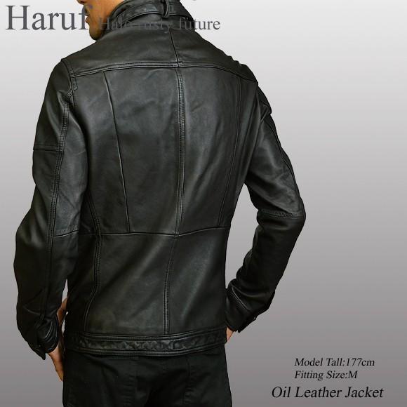 Haruf（ハルフ） 革ジャン レザージャケット メンズ ライダース