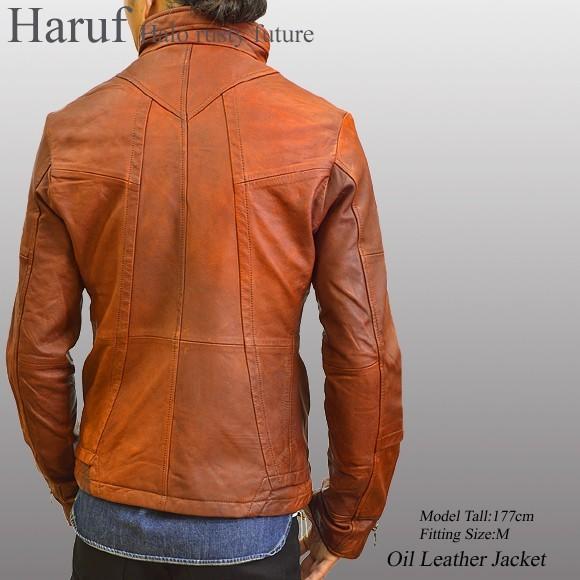 Haruf レザージャケット 革ジャン メンズ 本革 ライダース Haruf レザージャケット 革ジャン メンズ 本革 ライダース