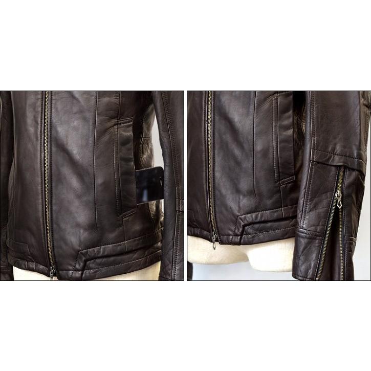 Haruf（ハルフ） 革ジャン レザージャケット ライダースジャケット