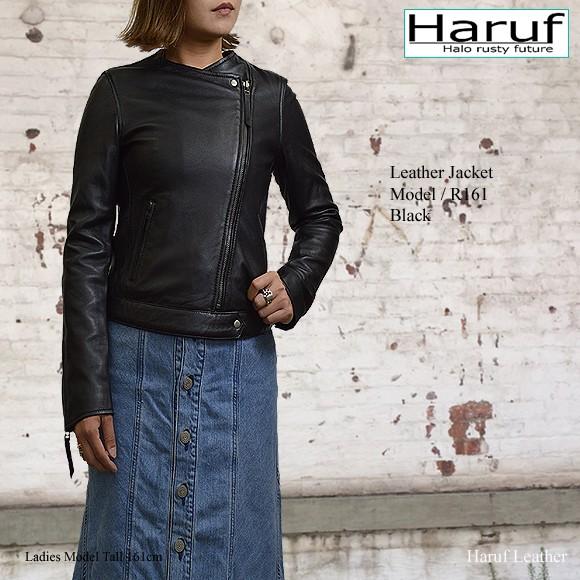 Haruf（ハルフ） レザージャケット レディース 本革 革ジャン ノー