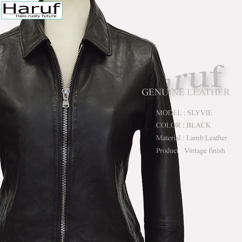 Haruf レザージャケット シングルライダースジャケット