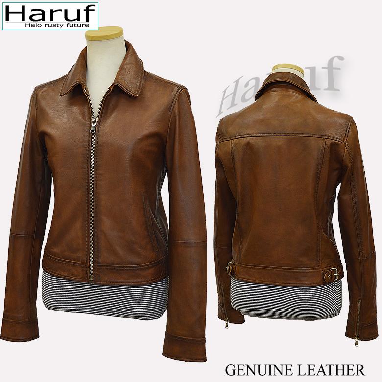 Haruf（ハルフ） シングルライダースジャケット レザージャケット
