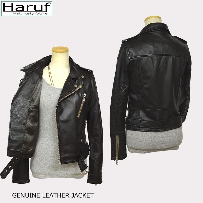 Haruf レザージャケット ライダースジャケット レディース 革 Haruf レザージャケット ライダースジャケット レディース 革
