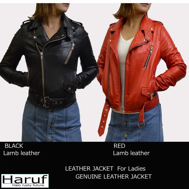 Haruf レザージャケット ライダースジャケット レディース 革 Haruf レザージャケット ライダースジャケット レディース 革