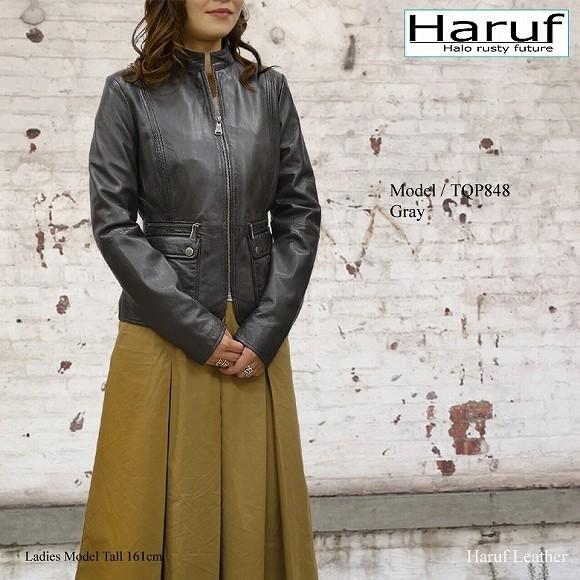 Haruf レザージャケット レディース 本革 ライダースジャケット Haruf レザージャケット レディース 本革 ライダースジャケット