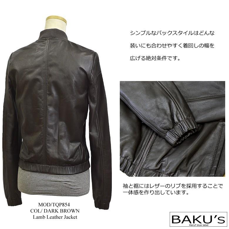 Haruf（ハルフ） 革ジャン レザージャケット レディース 本革 MA-1