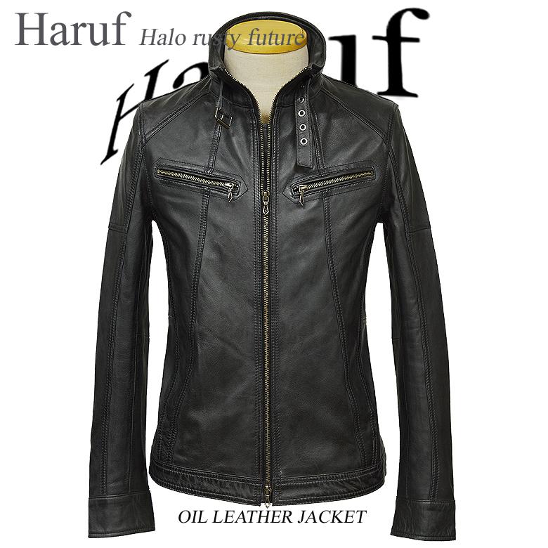 Haruf（ハルフ） レザージャケット ライダースジャケット メンズ 本革