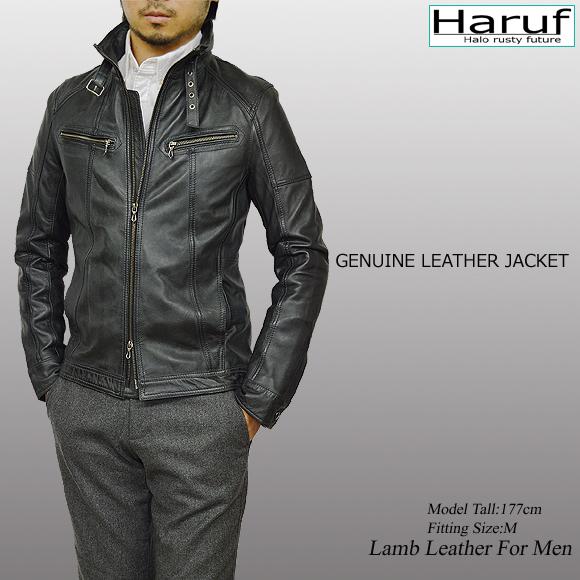 Haruf（ハルフ） レザージャケット ライダースジャケット メンズ 本革