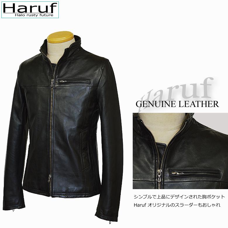 Haruf オイルレザーライダースジャケット メンズ 本革 レザー Haruf オイルレザーライダースジャケット メンズ 本革 レザー