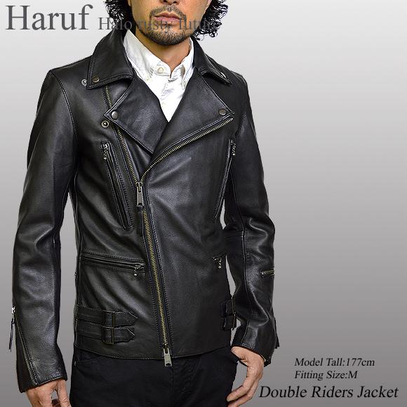 Haruf 革ジャン ライダースジャケット レザージャケット メンズ Haruf 革ジャン ライダースジャケット レザージャケット メンズ