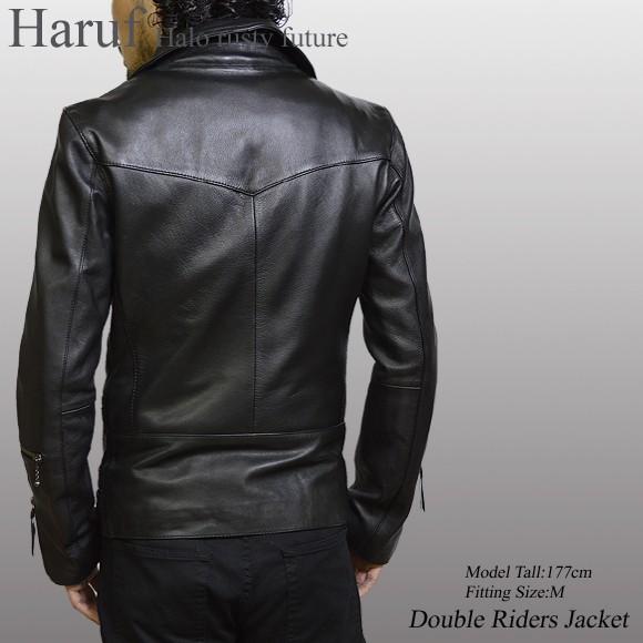 Haruf 革ジャン ライダースジャケット レザージャケット メンズ Haruf 革ジャン ライダースジャケット レザージャケット メンズ
