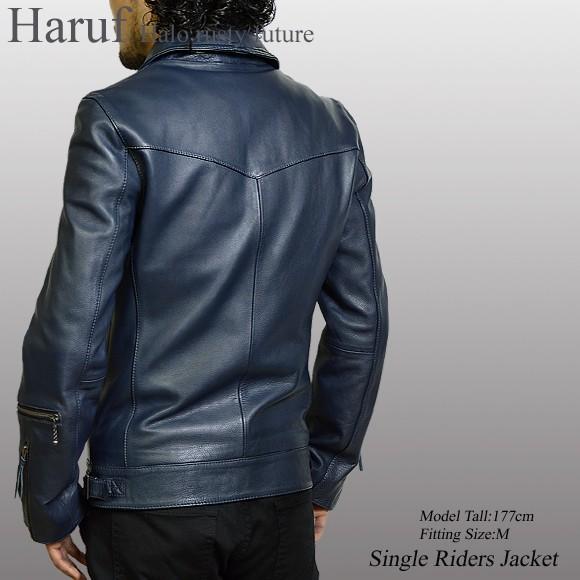 Haruf ライダースジャケット レザージャケット メンズ 本革 革 Haruf ライダースジャケット レザージャケット メンズ 本革 革