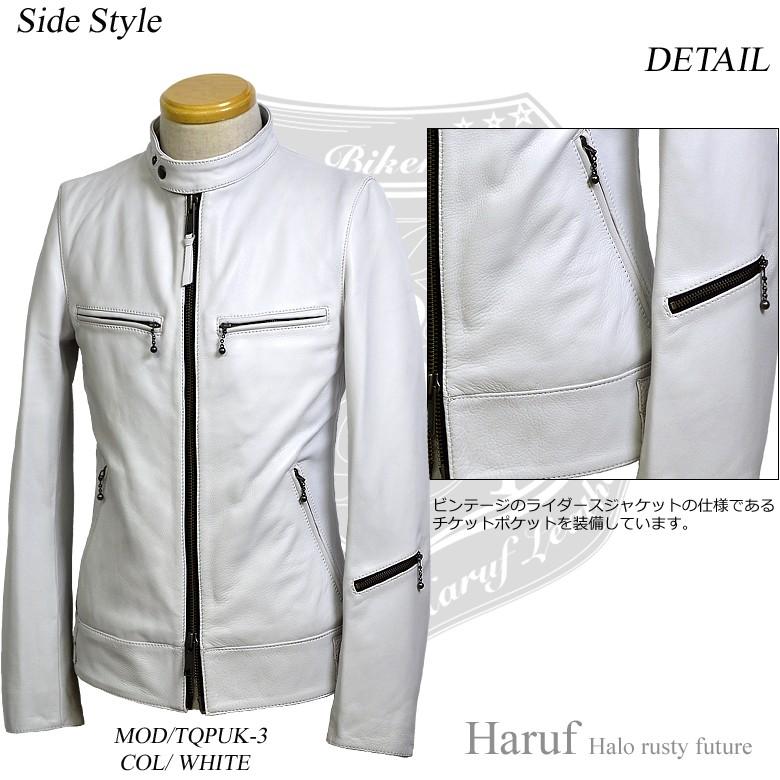 Haruf（ハルフ） レザージャケット メンズ 本革 ライダースジャケット