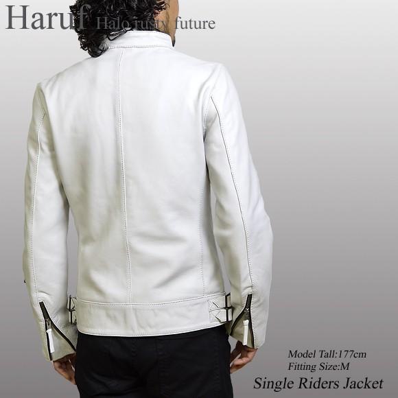 Haruf（ハルフ） レザージャケット メンズ 本革 ライダースジャケット