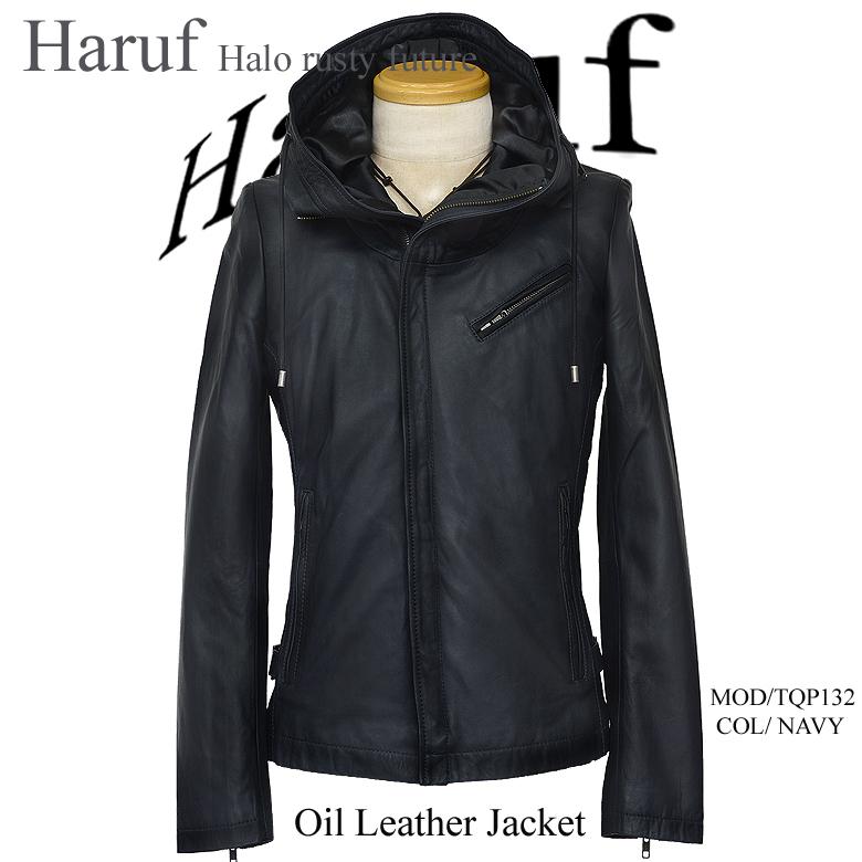 Haruf レザージャケット メンズ 本革 フード付き 革ジャン Haruf レザージャケット メンズ 本革 フード付き 革ジャン