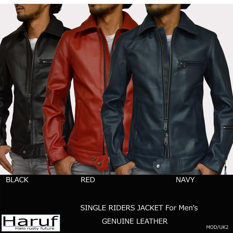 新品タグ付き♡HARUF 羊革 シングルライダースジャケット ハンドメイド 新品タグ付き♡HARUF 羊革 シングルライダースジャケット