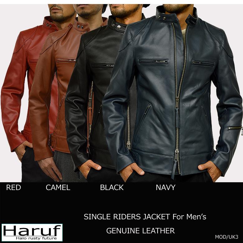 Haruf 革ジャン ライダースジャケット レザージャケット メンズ