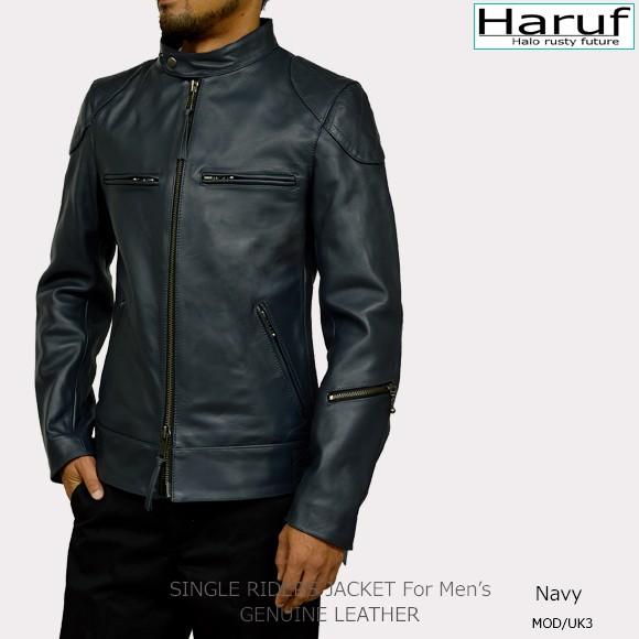 Haruf（ハルフ） 革ジャン ライダースジャケット レザージャケット