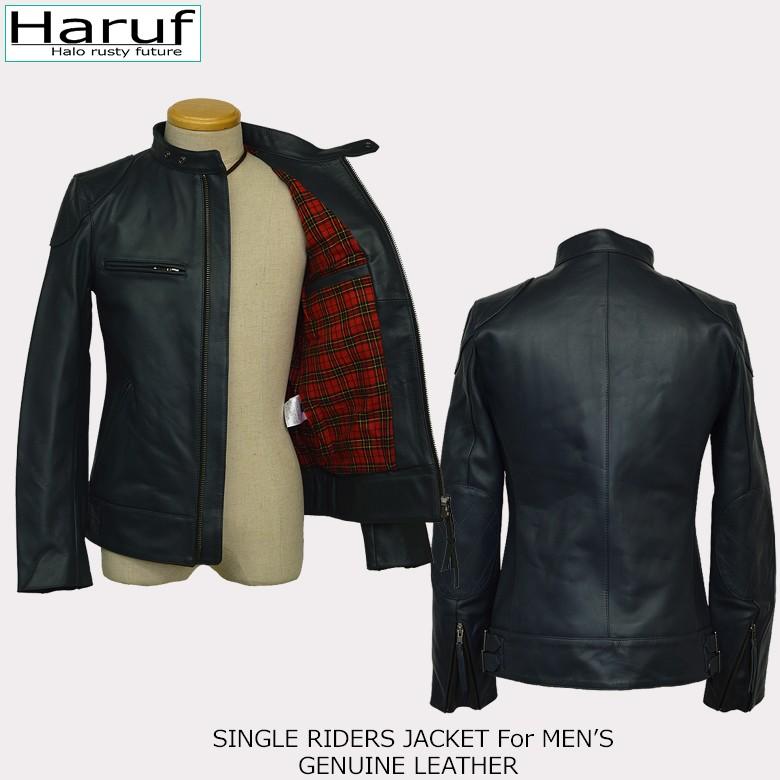 Haruf 革ジャン ライダースジャケット レザージャケット メンズ